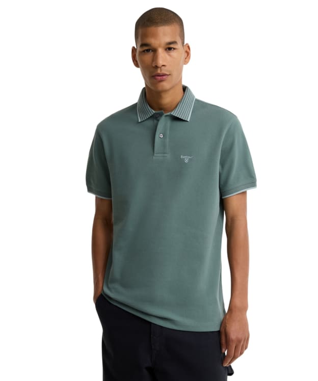 Men's Barbour Denwick Polo Shirt - Vintage Teal