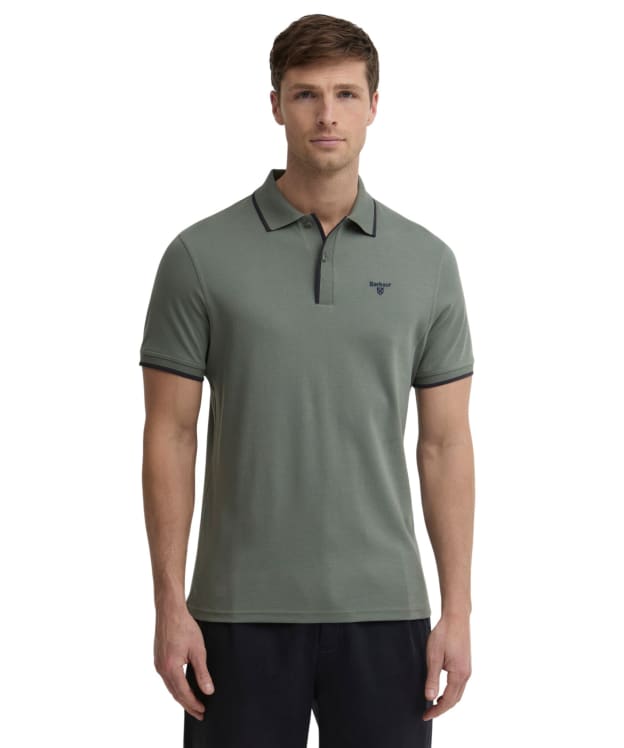 Men's Barbour Callock Tailored Polo Shirt - Agave Green