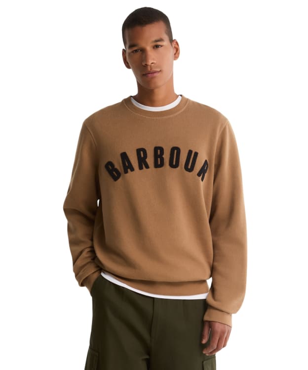 Men's Barbour Prep Logo Crew Sweater - Sandstone