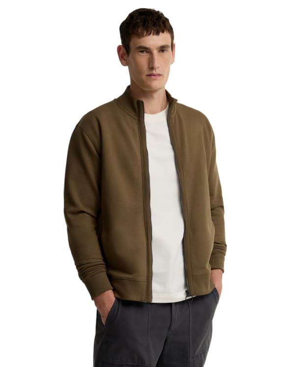 Men's Barbour Caldbeck Full Zip Sweatshirt - Beech