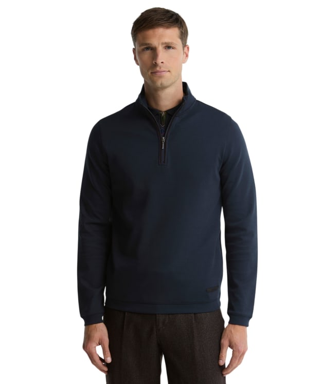 Men's Barbour Guy Half Zip Sweatshirt - Navy