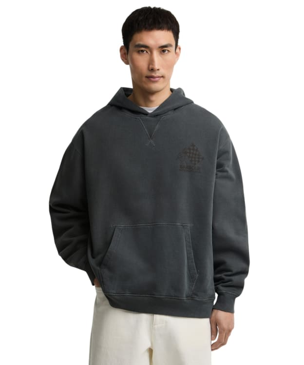 Men's Barbour International Eric Graphic Hoodie - Black