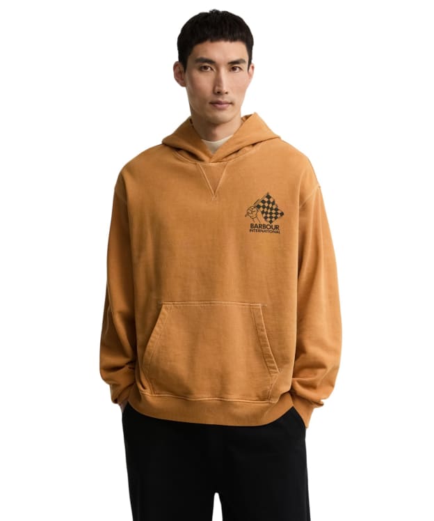 Men's Barbour International Eric Graphic Hoodie - Honey
