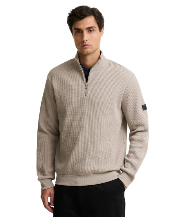 Men's Barbour International Curve Half Zip Sweatshirt - Concrete