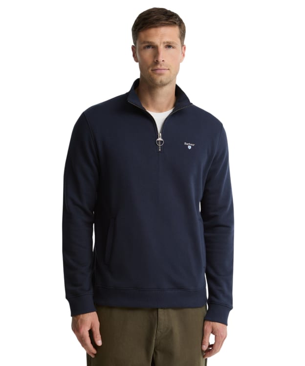 Men's Barbour Desmond Half Zip Sweat - Navy