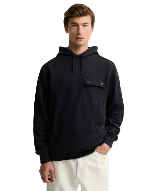 Men's Barbour International Inline Hooded Sweatshirt - Black