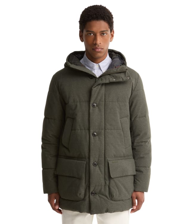 Men's Barbour Winter Bedale Puffer Jacket - Dark Sage
