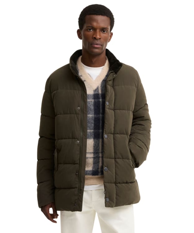 Men's Barbour Powell Puffer Jacket - Dark Sage