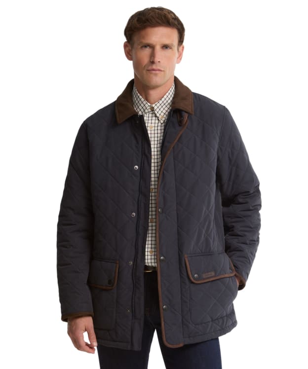 Men's Barbour Thursby Polarquilt Jacket - Dark Navy