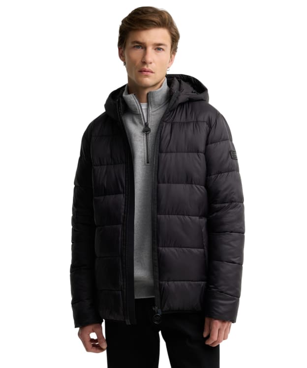 Men's Barbour International Bobber Puffer Jacket - Black