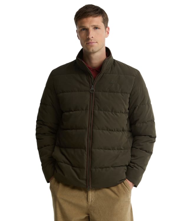 Men's Barbour Noree Quilted Jacket - Dark Sage