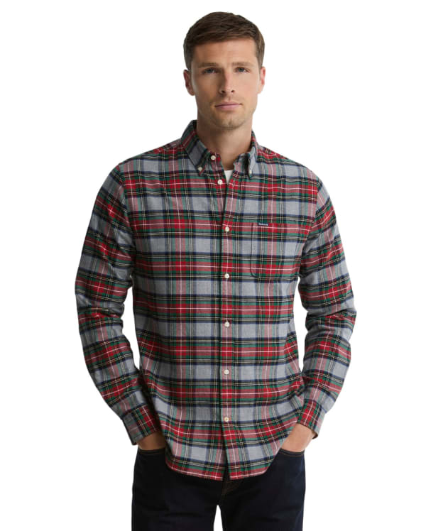 Men’s Barbour Ronan Tailored Shirt - Mid Grey Marl