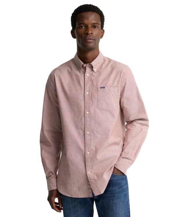 Men's Barbour Marsden Tailored Oxford Shirt - Russet Brown