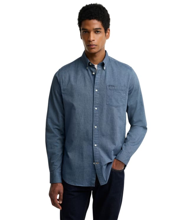 Men's Barbour Marsden Tailored Oxford Shirt - Tarn Blue