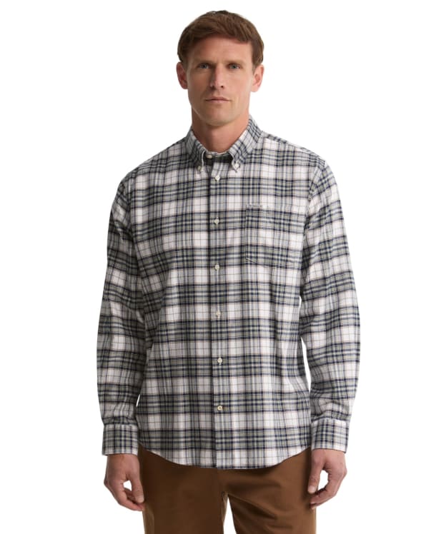 Men's Barbour Telfield Regular Checked Shirt - Navy