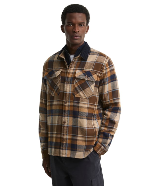 Men's Barbour Grasmoor Relaxed Checked Shirt - Dark Sand