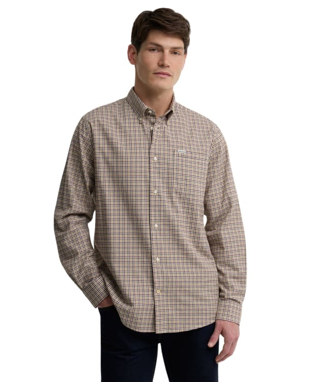 Men's Barbour Farmtown Regular Fit Checked Shirt - Dark Bordeaux