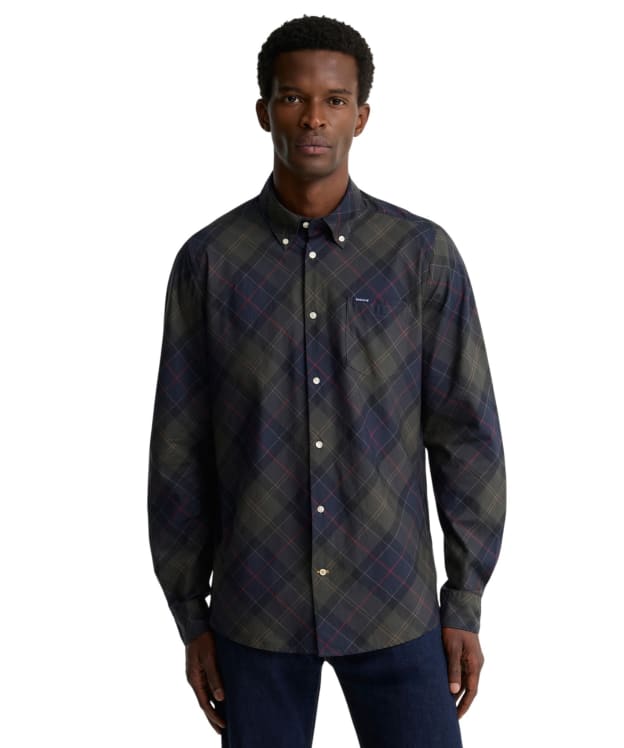 Men's Barbour Lochton Tailored Tartan Shirt - Shadow Classic Tartan