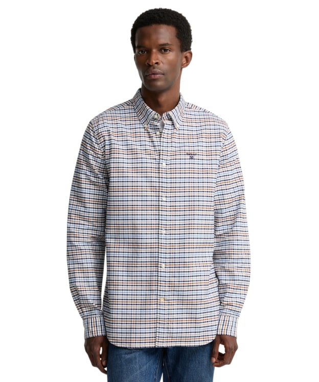 Men's Barbour Rickwood Tailored Gingham Shirt - Stone