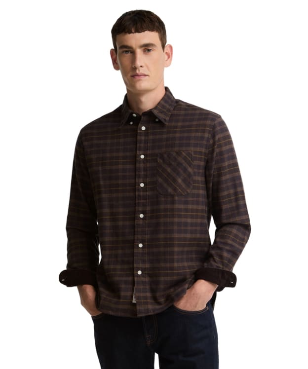 Men's Barbour Mineral Tartan Authentic Shirt - Smoked Peat