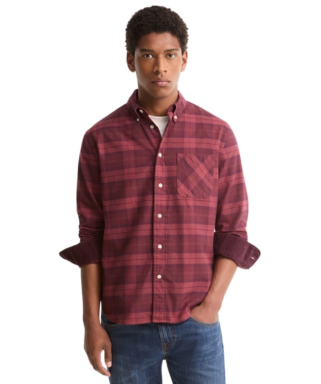Men's Barbour Mineral Tartan Authentic Shirt - Crimson Heather