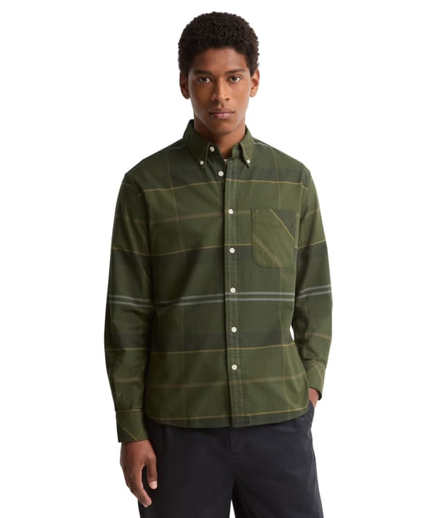 Men's Barbour Mineral Tartan Dunoon Authentic Shirt - Pine Glen