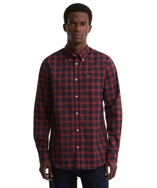 Men's Barbour Windsor Tailored Checked Shirt - Red