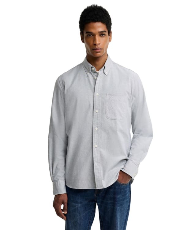 Men's Barbour Authentic Striped Oxford Shirt - Forest