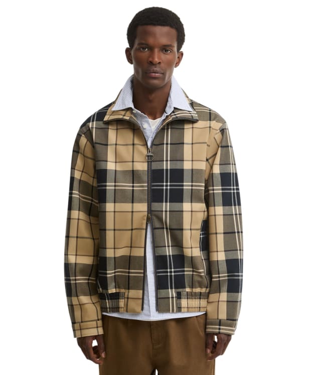 Men's Barbour Tartan Showerproof Blouson Jacket - Birchwood Dress Tartan
