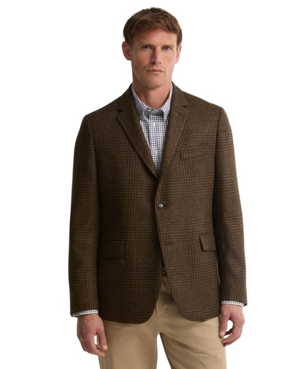 Men's Barbour Bryson Moons Check Blazer - Brown