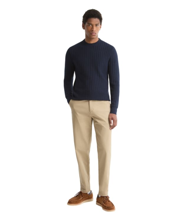Men's Barbour Sueded Sateen Tailored Fit Trouser - Washed Stone