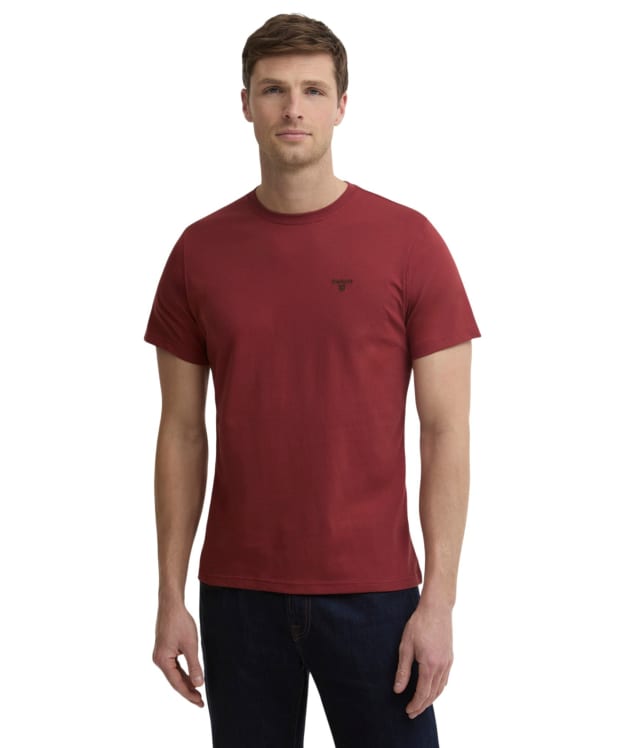 Men's Barbour Essential Sports T-Shirt - Russet