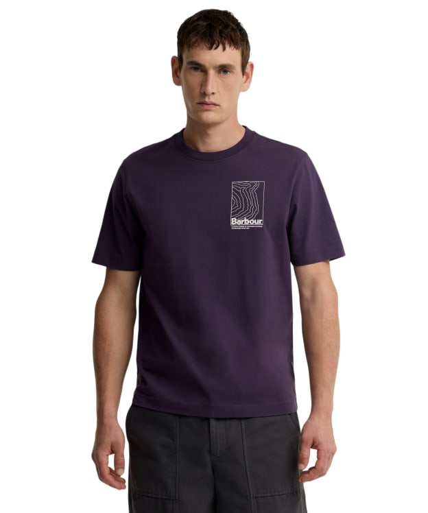 Men's Barbour Woodbine Relaxed Graphic T-Shirt - Grape