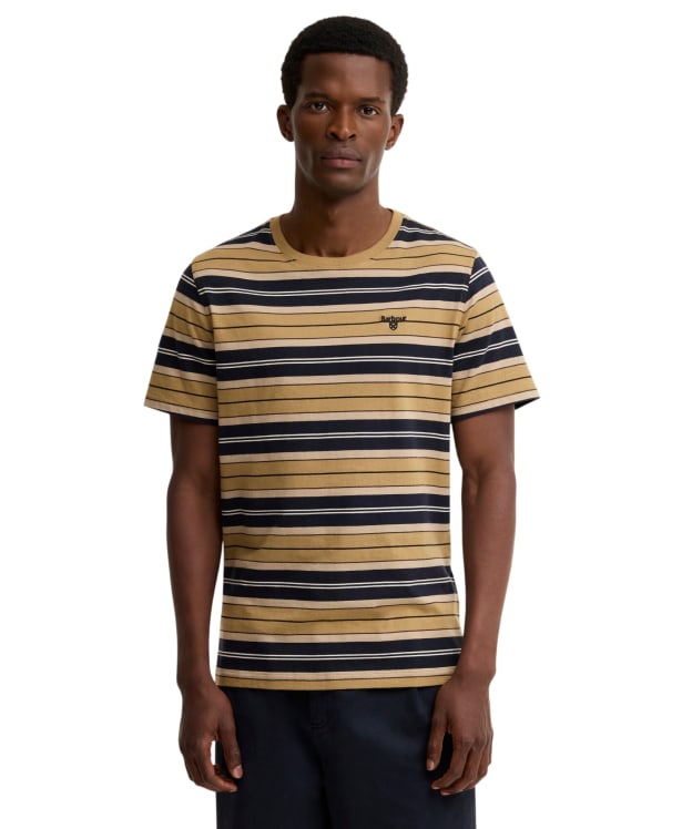 Men's Barbour Tartham Tailored Stripe T-Shirt - Stone