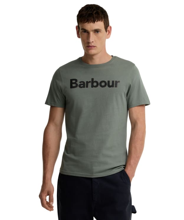 Men's Barbour Halstow Logo Tailored T-Shirt - Agave Green