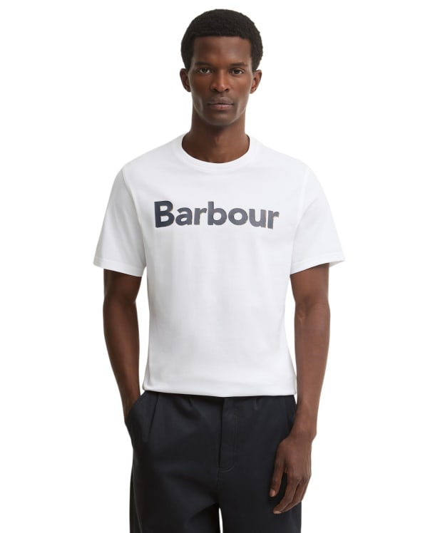 Men's Barbour Halstow Logo Tailored T-Shirt - White