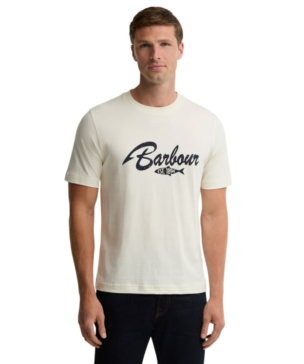 Men's Barbour Hook Relaxed Graphic T-Shirt - Whisper White