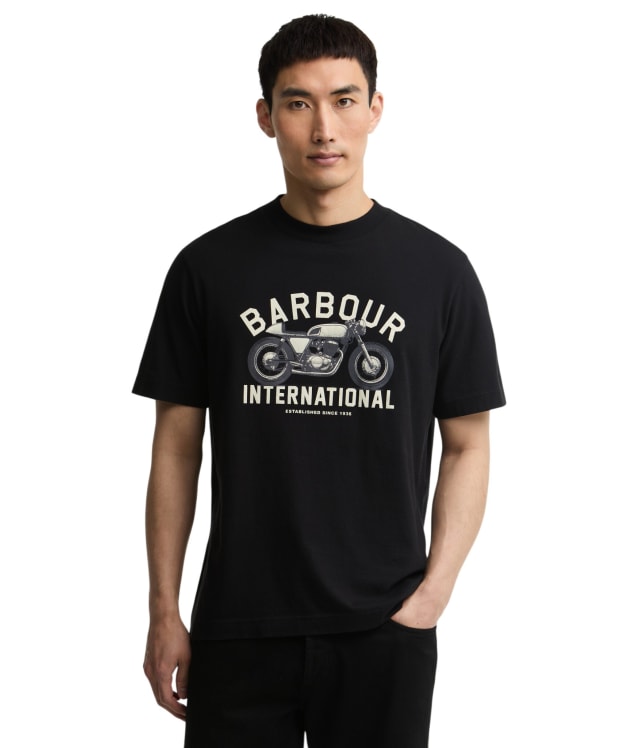 Men's Barbour International Eric Graphic T-Shirt - Black