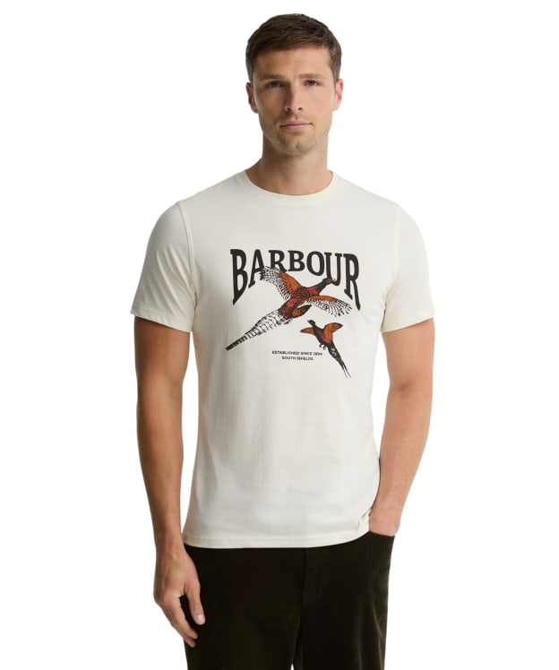 Men's Barbour Pheasant Graphic Tailored T-Shirt - Whisper White