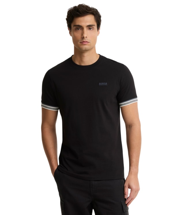 Men's Barbour International Newport Tipped T-Shirt - Black