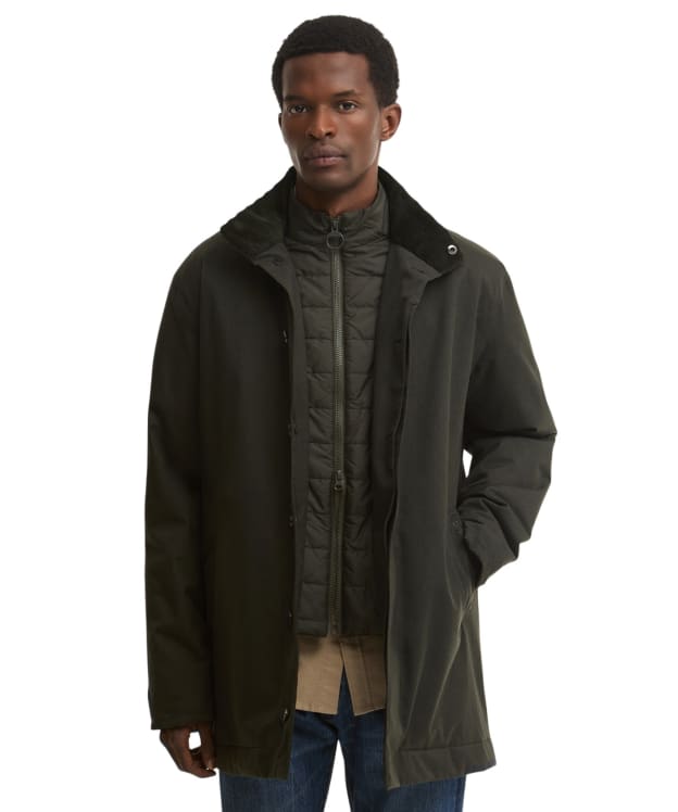 Men's Barbour Northdale Waterproof Mac - Dark Sage