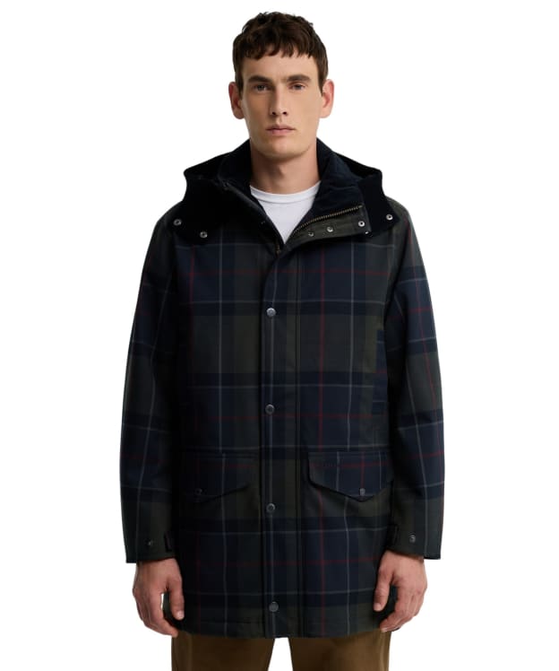 Men's Barbour Lonnen Tartan Waterproof Jacket - Shadow Classic Tartan