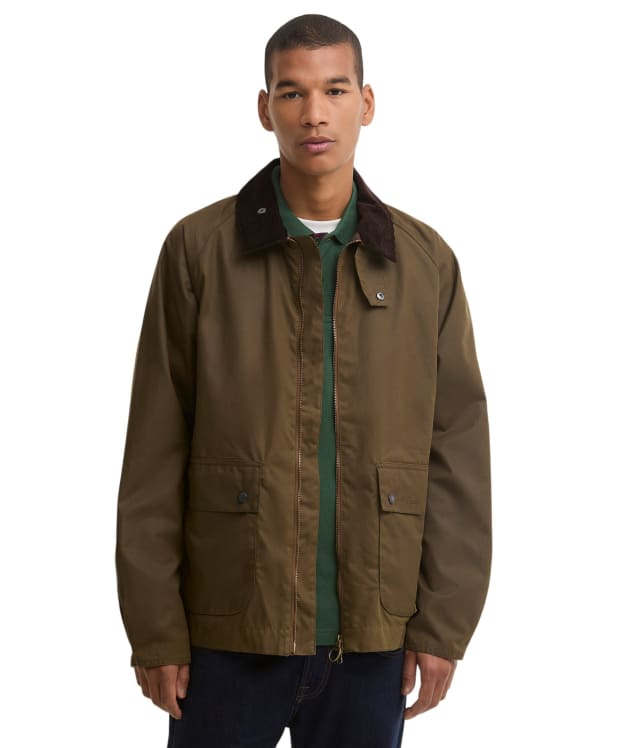 Men's Barbour Short Bedale Waxed Jacket - Brown