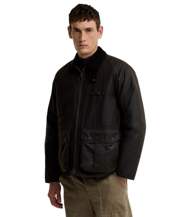 Men's Barbour Re-Engineered Durran Waxed Jacket - Dark Brown