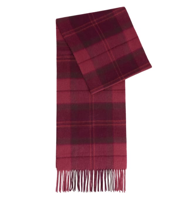 Barbour Mineral Tartan Scarf - Crimson Heather