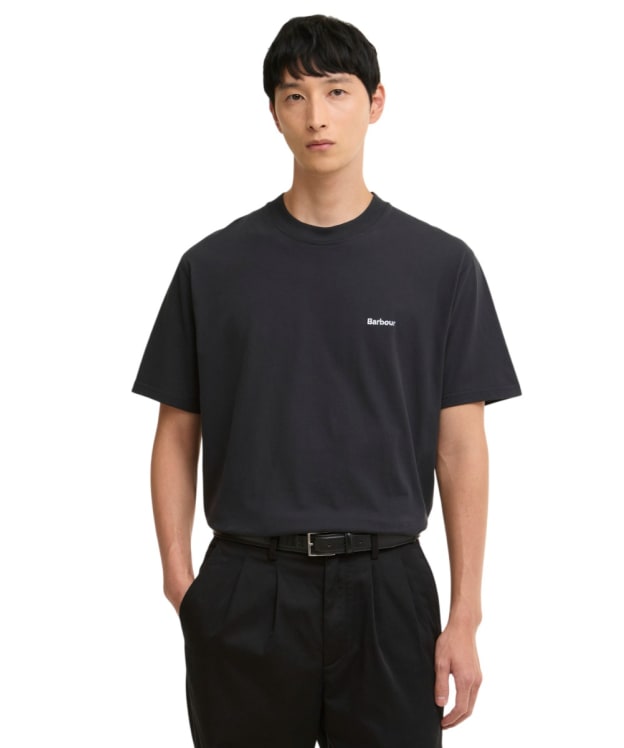 Men's Barbour Dalton Logo Oversized T-Shirt - Black