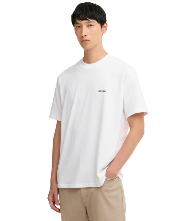Men's Barbour Dalton Logo Oversized T-Shirt - White