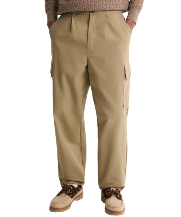Men's Barbour Washed Cargo Relaxed Fit Trouser - Mushroom