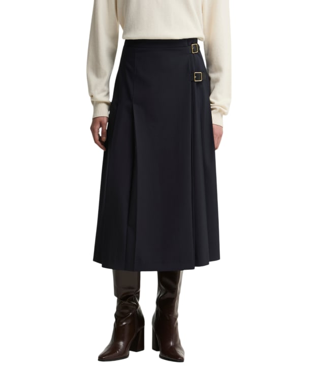 Women's Barbour Delilah Midi Skirt - Dark Navy