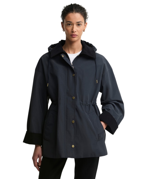 Women's Barbour Evelyn Showerproof Jacket - Dark Navy / Birchwood